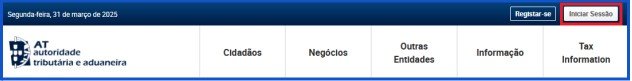 Finanças Giriş Ekranı
