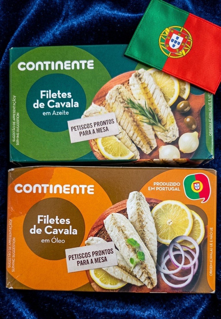 Continente Filetes de Cavala em Azeite & Continente Filetes de Cavala em Óleo