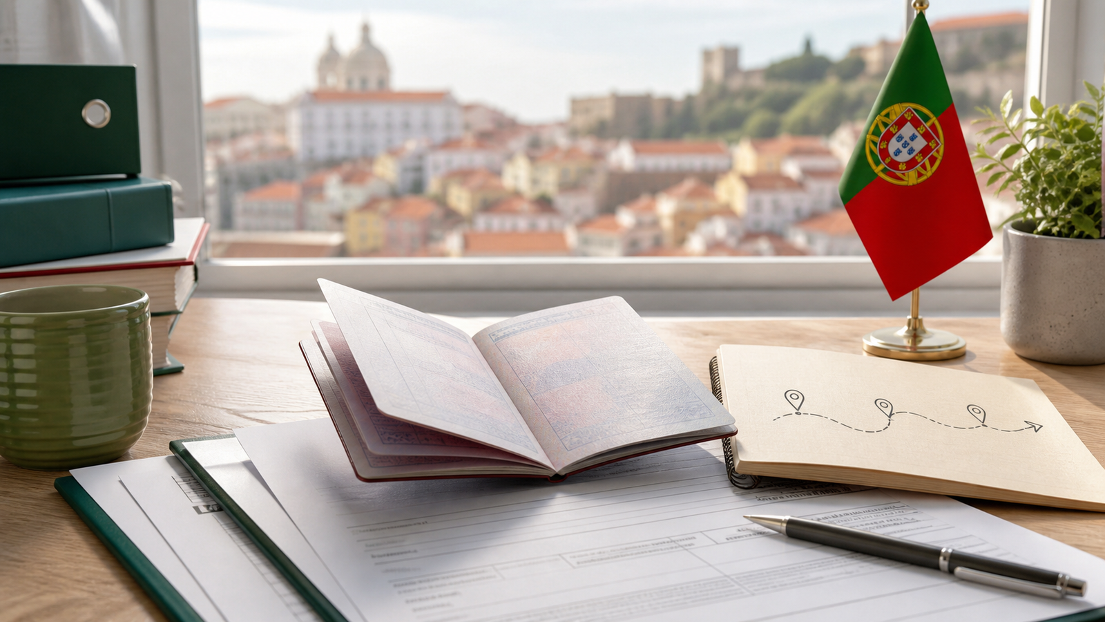 Portugal visa application planning documents and Lisbon
